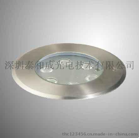 LED室外照明金属本色压铸铝灯体6灯珠地埋灯