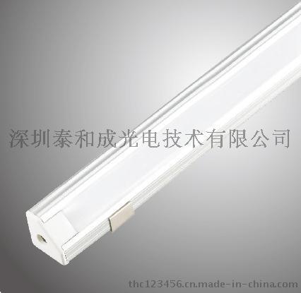 LED室内照明银色铝合金面板盖可调光直板硬灯带