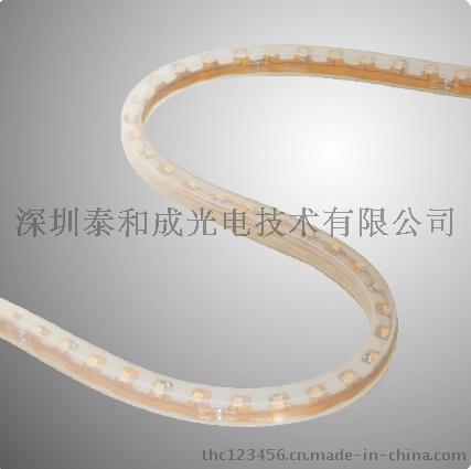 LED室内照明黄铜色可调光硅胶套管软灯带