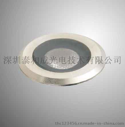 LED室外照明金属本色不锈钢灯体圆柱形地埋灯